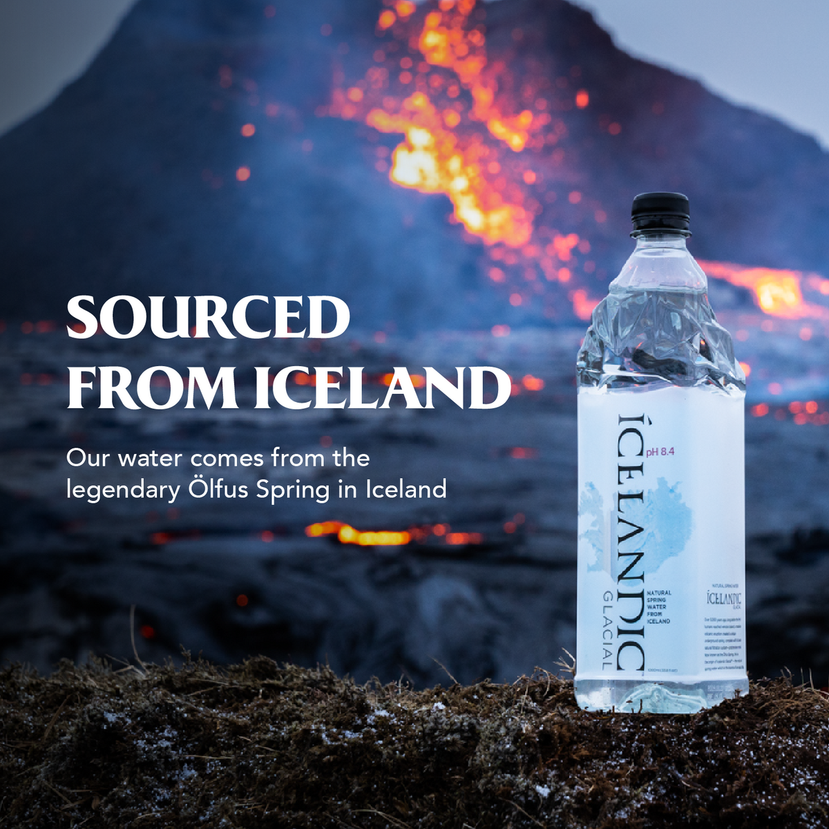 Our water comes from the legendary Olfus Spring in Iceland